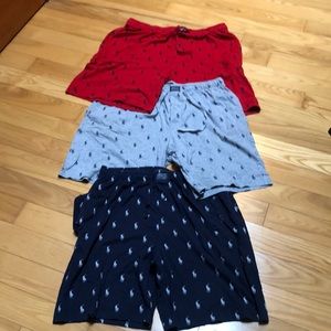 Polo by Ralph Lauren Allover Pony pajama shorts.